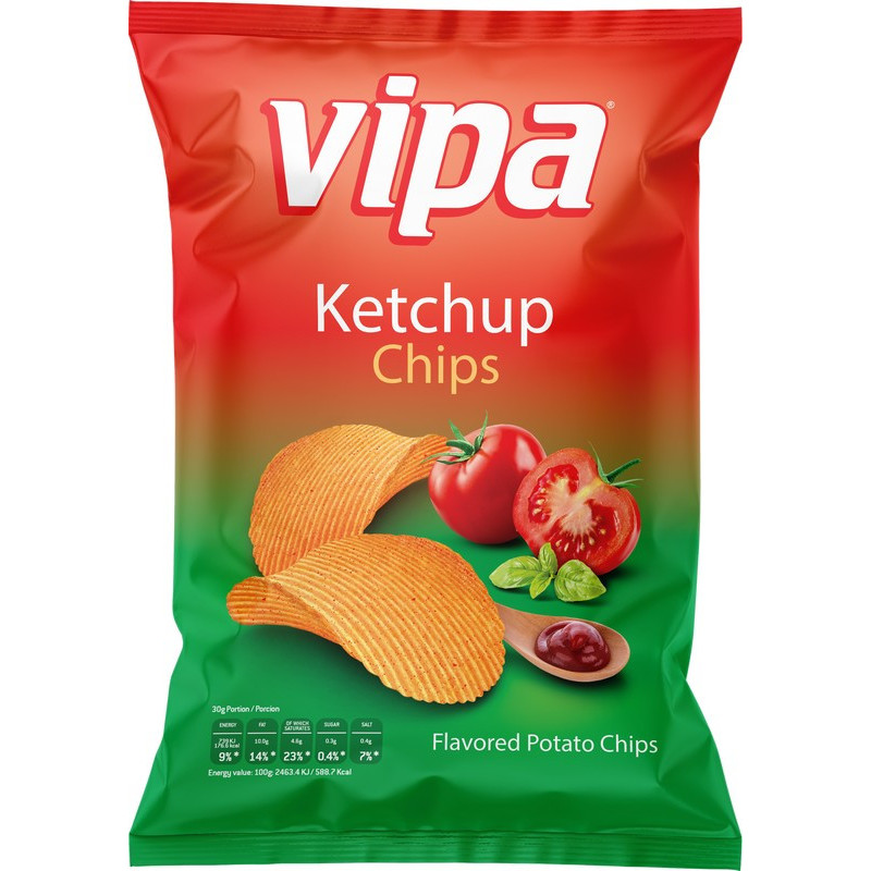 Vipa chips s kečupovou príchuťou 80g