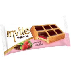 Invite Waffle Cake jahodovou príchuťou 45g