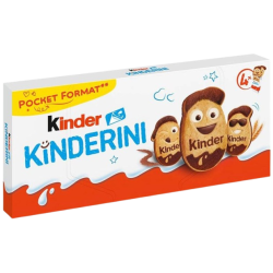 Kinder Kinderini chrumkavé sušienky s mliečnou a kakaovou dekoráciou 4 x 2 ks 100 g