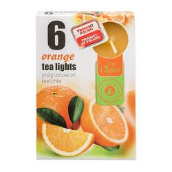 Admit Tea lights orange 6x12g