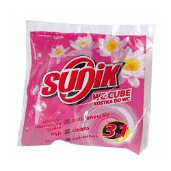 Sunik Wc kocka v košíku - Flower fresh 35g