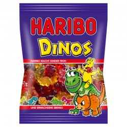 Haribo Dinosaurier mäkké želé cukrovinky s ovocnými príchuťami 100g