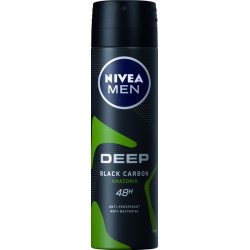 Nivea Antiperspirant Men Deep Black Carbon  Amazonia 150 ml