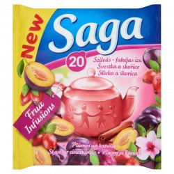 Saga čaj slivka - škorica  34 g
