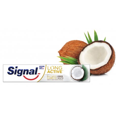 Signal Long Active Elements Coco White zubná pasta 75 ml