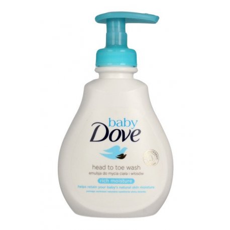 Baby Dove Rich Moisture umývací gél na celé telo aj vlasy 200 ml