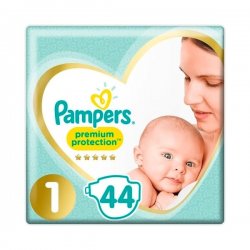 Pampers Premium Care 1, 44 ks, 2-5 kg