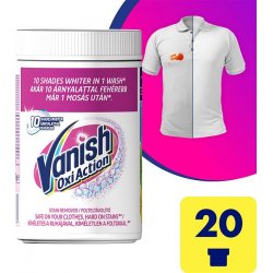 Vanish Gold Oxi Action White odstraňovač skvrn prášek 625 g