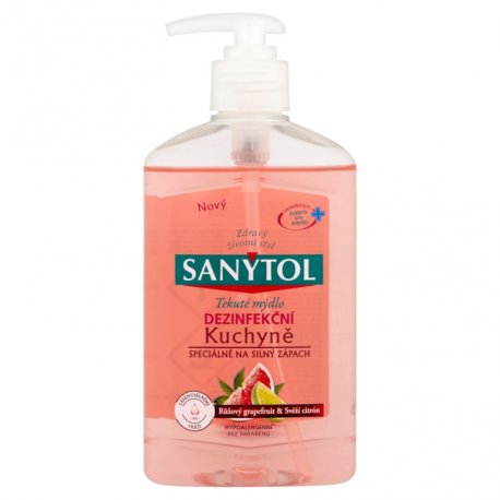 Sanytol Dezinfekčné tekuté mydlo do kuchyne Grapefruit & Citron 250 ml 