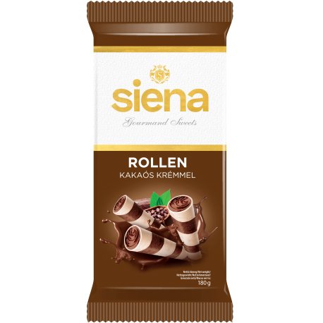 SIENA Rollen trubičky plnené kakaovým  krémom 180g
