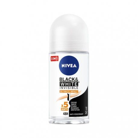 Nivea dámsky guľôčkový antiperspirant Black & White Ultimate Impact 50 ml