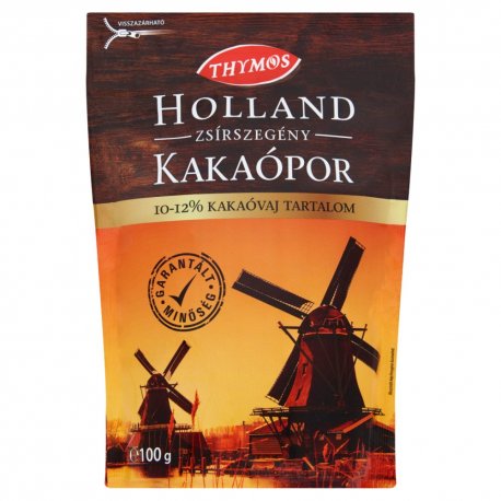 Thymos Holandský odtučnený Kakaový prášok 100 g 