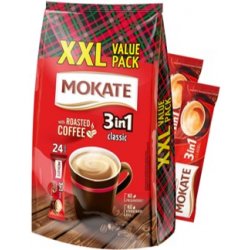 Mokate Caffetteria 3in1 Classic instantný kávový nápoj v prášku 24 x 17 g 