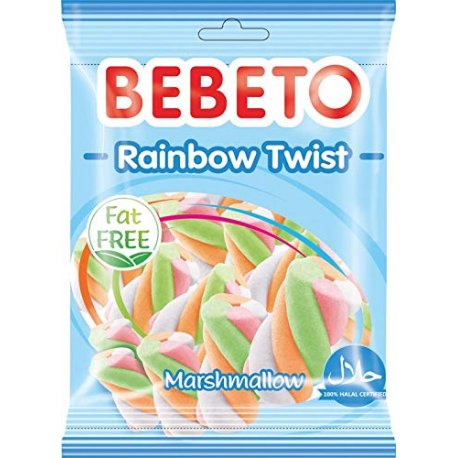 Bebeto Marsmallow Rainbow Twist 60 g 