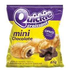 Quickie Mini čokoládové croissant 65g