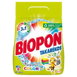 Biopon prací prášok color 18 praní, 1,17kg