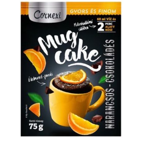 Cornexi Mug Cake čokoláda-pomaranč 75g