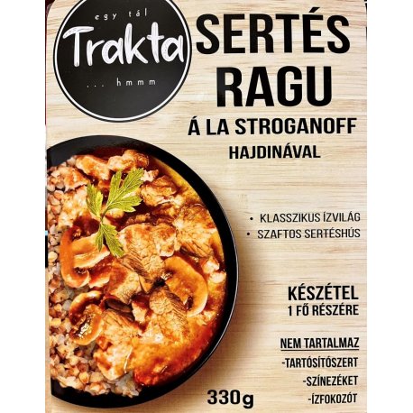 Trakta hotové jedlo stroganov z bravčového mäsa s pohánkou 330g