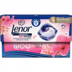 Lenor All in One Pods Universal Peony & Hibiscus 22ks, 523g