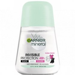 Garnier Mineral invisibe Black & White guličkový antiperspirant 50ml