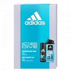 Adidas darčeková kazeta Compete & Hydrate spr.gél 250ml + deo 150ml 