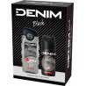 Denim darčeková pánska sada Black- Sprchový gel 250ml + Deodorant 150ml