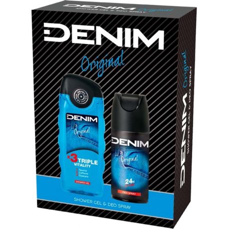 Denim Darčeková pánska sada Original - Sprchový gel 250ml+ deodorant 150ml