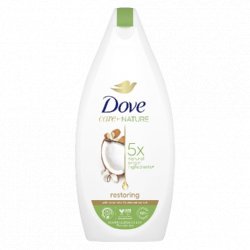 Dove sprchový gél Care by Nature restoring s kokosovým olejom 400ml