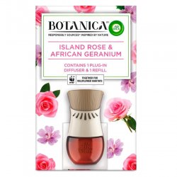 Air Wick Botanica Elektrický osviežovač vzduchu strojček a náplň Island Rose & African Geranium 19ml