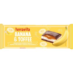 Terravita čokoláda Banana & Toffee 235g