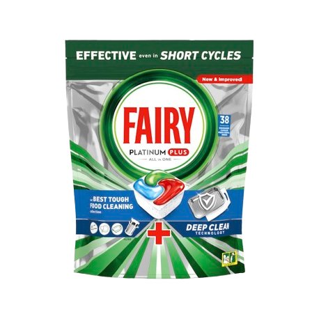 Fairy platinum Deep clean kapsle do umývačky riadu 38ks