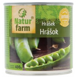 Naturfarm zelený hrášok 270g