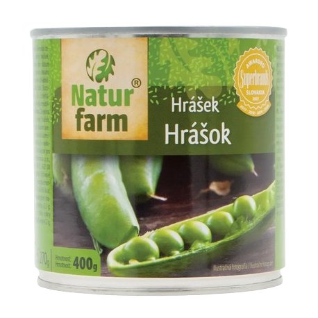 Naturfarm zelený hrášok 270g