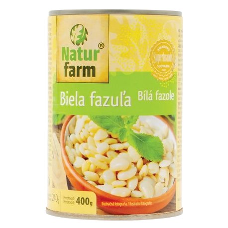 Naturfarm fazuľa biela 400g