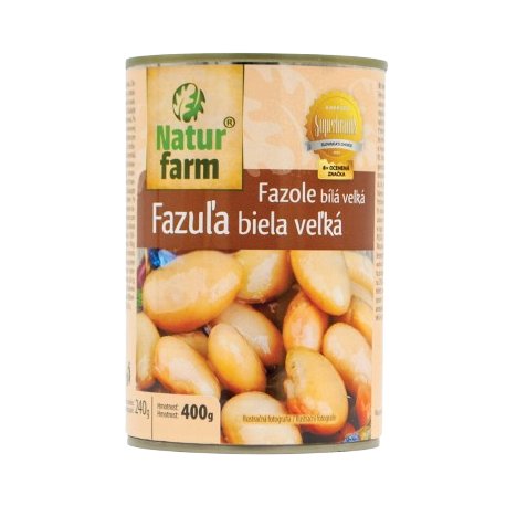 Naturfarm fazuľa biela veľká 400g