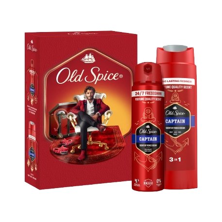 Old spice Captain darčeková kazeta sprch.gél 250ml+ deodorant 150ml