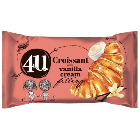 4U croissant vanilkový 50g