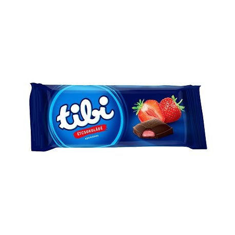 Tibi čokoláda 100 g - horká čokoláda s jahodou
