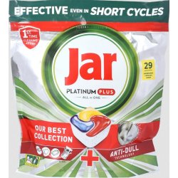 Jar Platinum Plus All In One Kapsuly Do Umývačky Riadu, Citrón, 29 Kaps